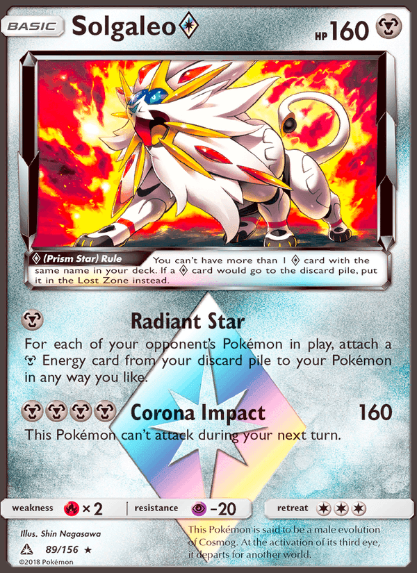 Solgaleo ◇, card 89 from Ultra Prism