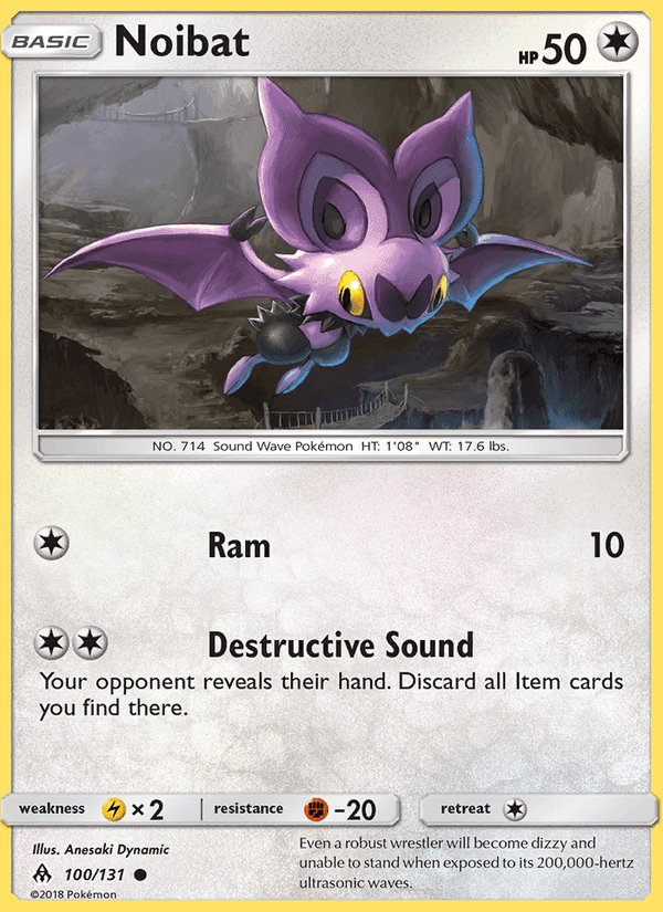 Noibat, card 100 from Forbidden Light