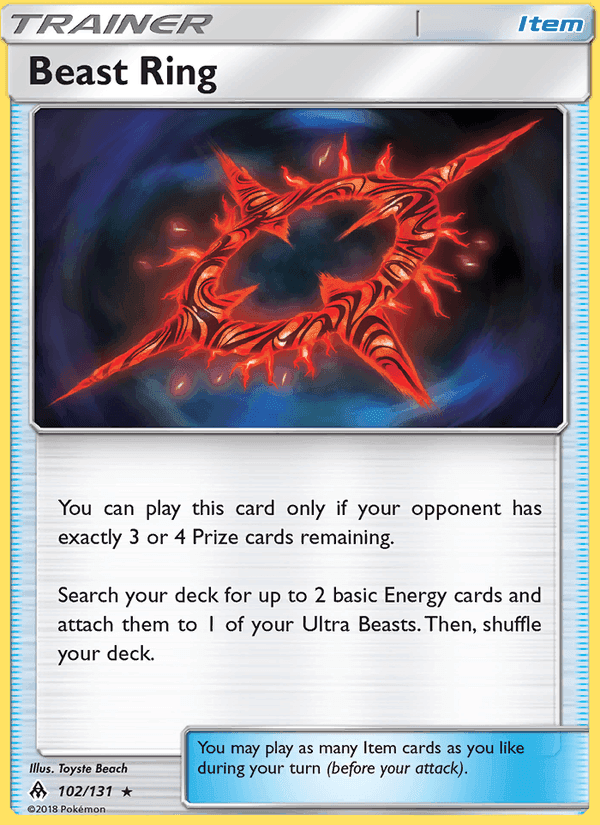 Beast Ring, card 102 from Forbidden Light