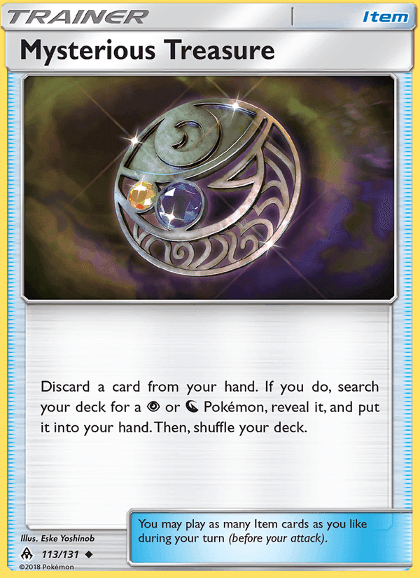 Mysterious Treasure, card 113 from Forbidden Light