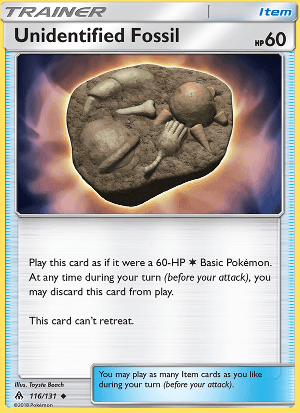 Unidentified Fossil, card 116 from Forbidden Light