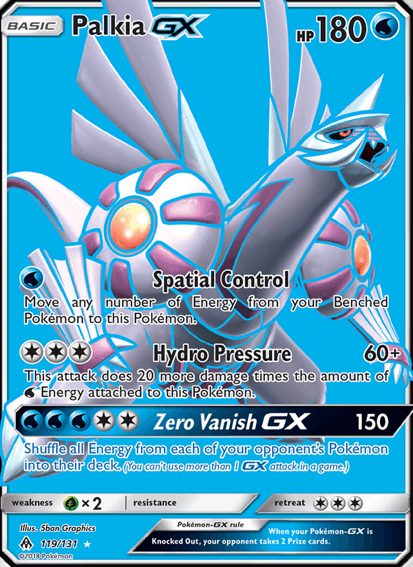 Palkia GX, card 119 from Forbidden Light