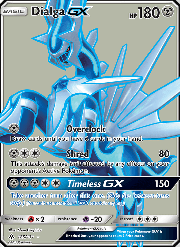 Dialga GX, card 125 from Forbidden Light