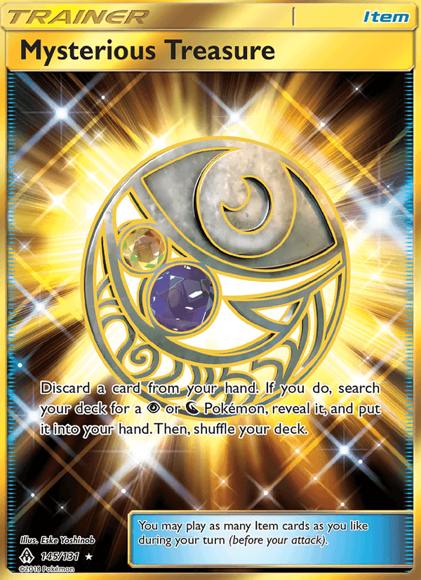 Mysterious Treasure, card 145 from Forbidden Light