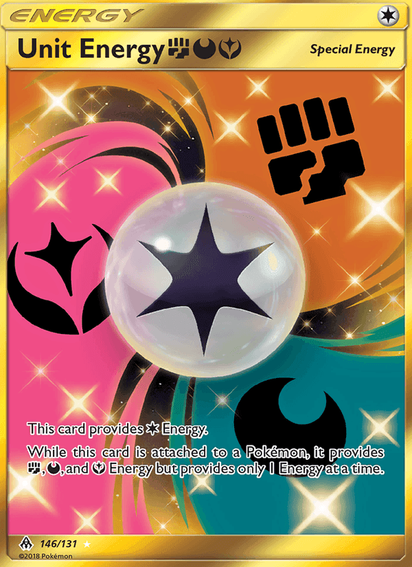 Unit Energy FightingDarknessFairy, card 146 from Forbidden Light
