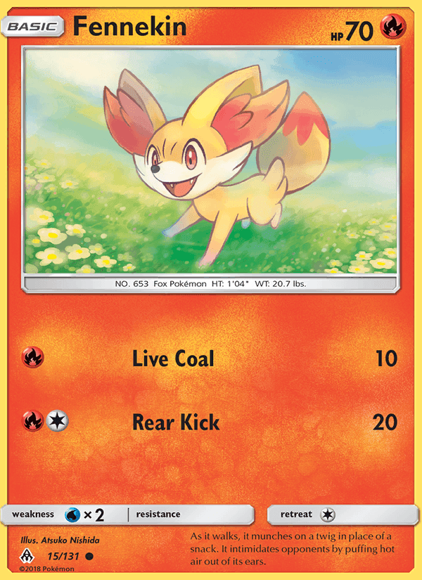 Fennekin, carta 15 di Forbidden Light