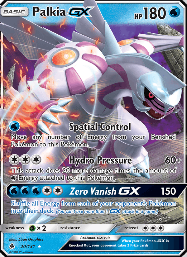 禁断の光 の 20 番、Palkia GX