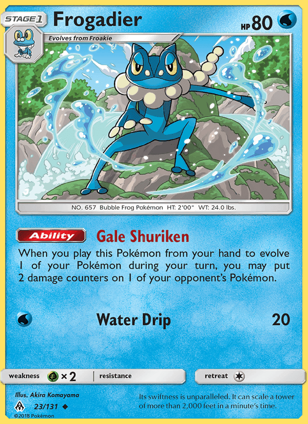 Frogadier, card 23 from Forbidden Light