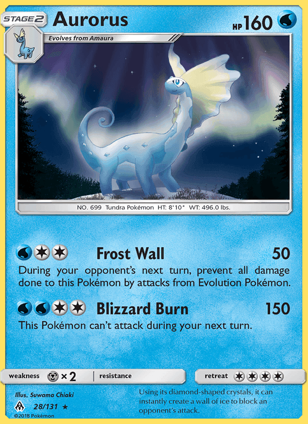 Aurorus, card 28 from Forbidden Light