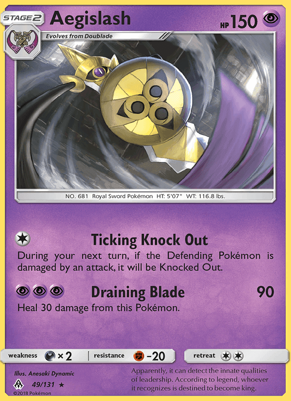 Aegislash, card 49 from Forbidden Light