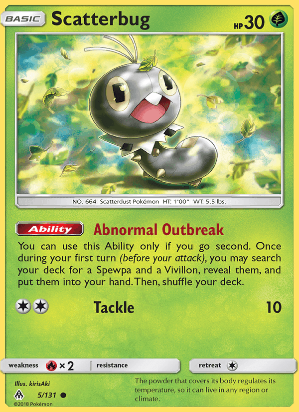 Scatterbug, card 5 from Forbidden Light