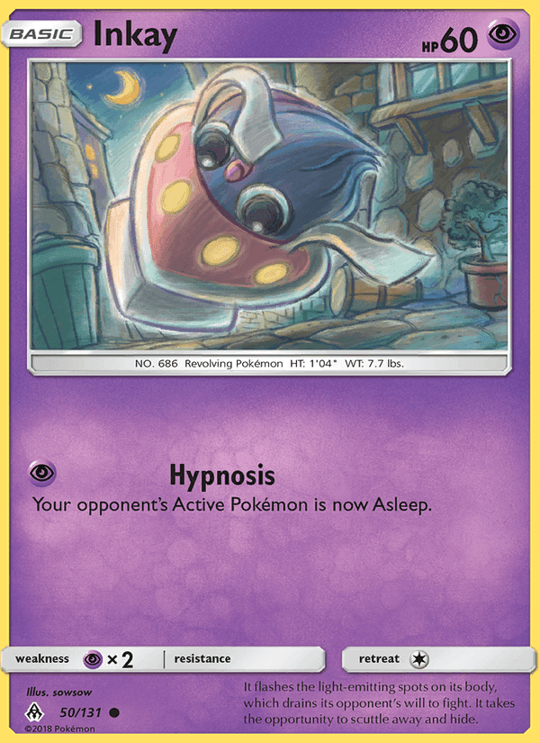 Inkay, card 50 from Forbidden Light