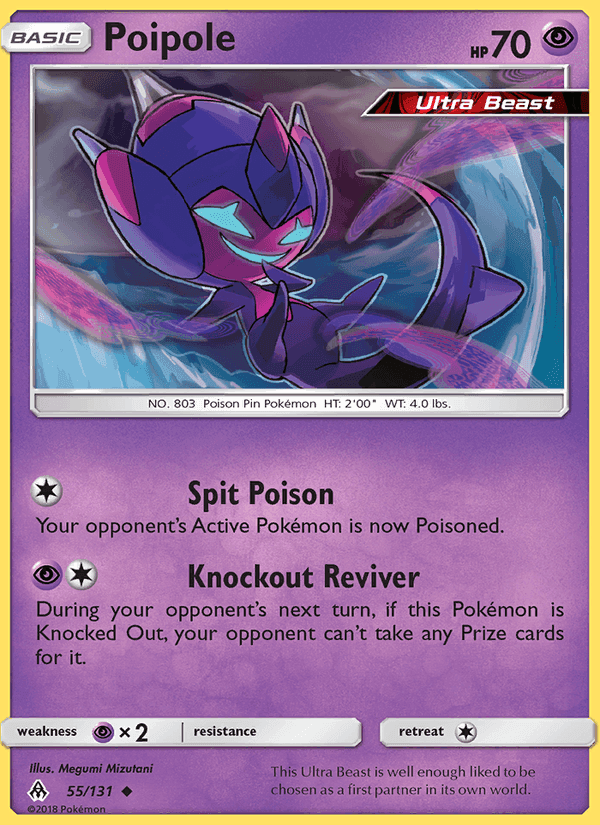 Poipole, card 55 from Forbidden Light