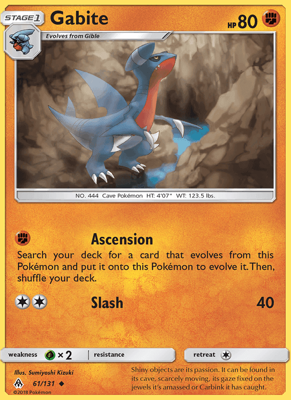 Gabite, card 61 from Forbidden Light