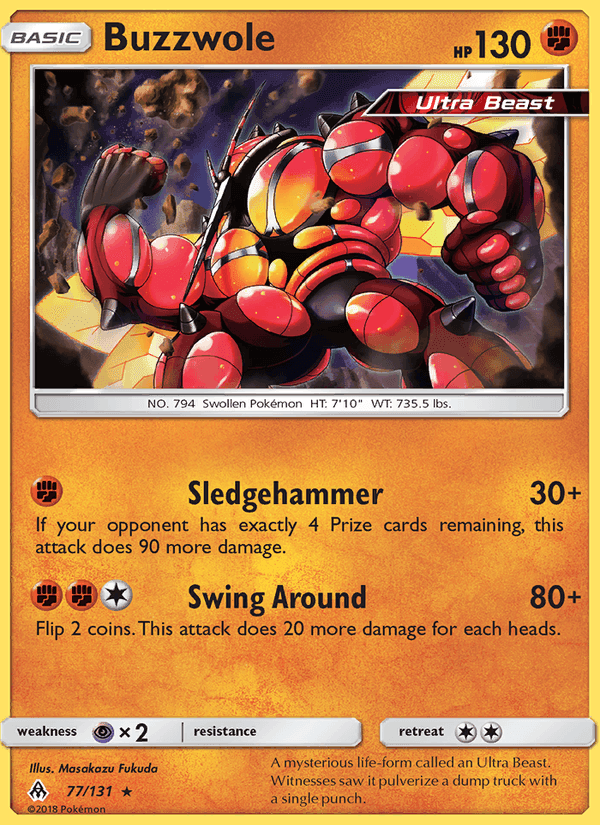 Buzzwole, card 77 from Forbidden Light
