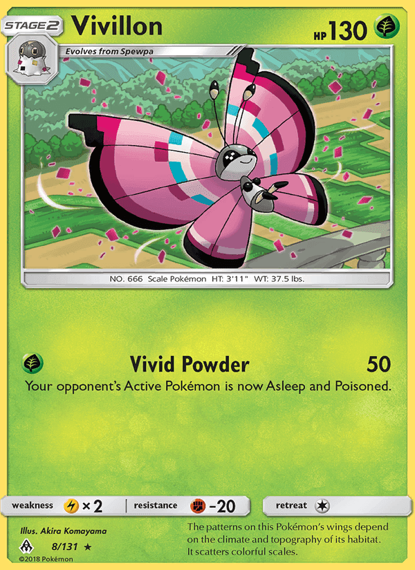 Vivillon, carta 8 di Forbidden Light
