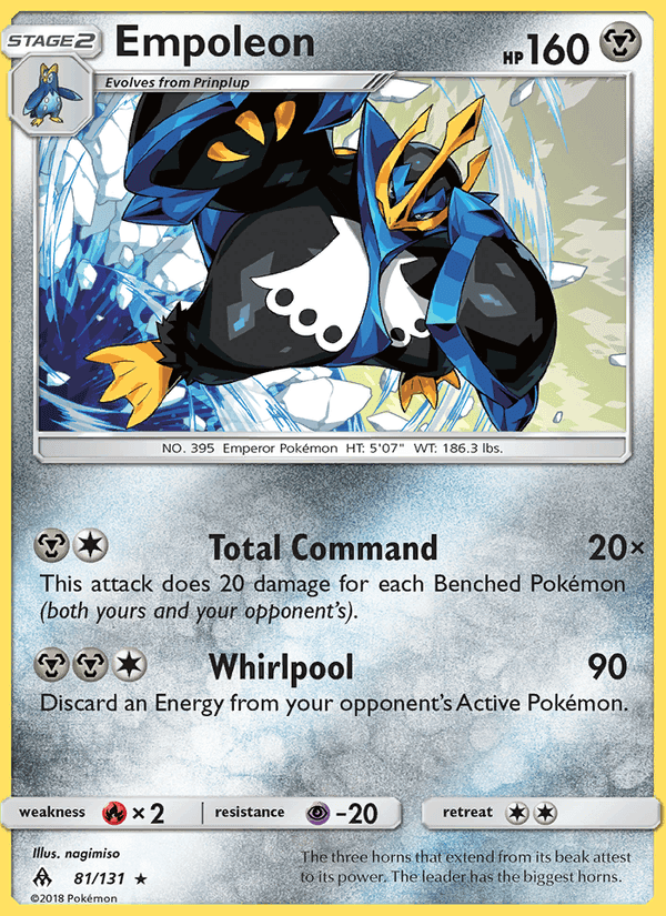 Empoleon, card 81 from Forbidden Light