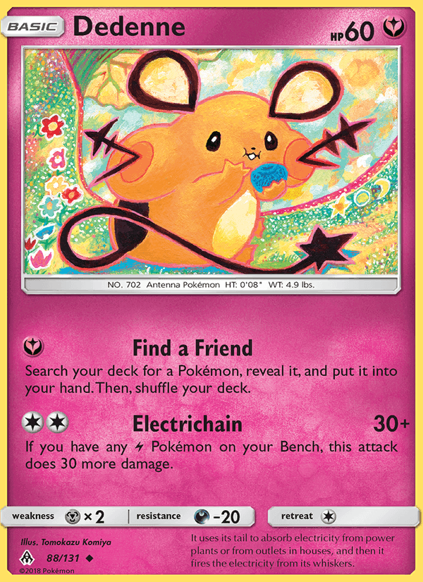 Dedenne, card 88 from Forbidden Light