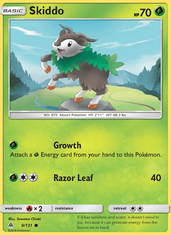 Skiddo, carta 9 di Forbidden Light