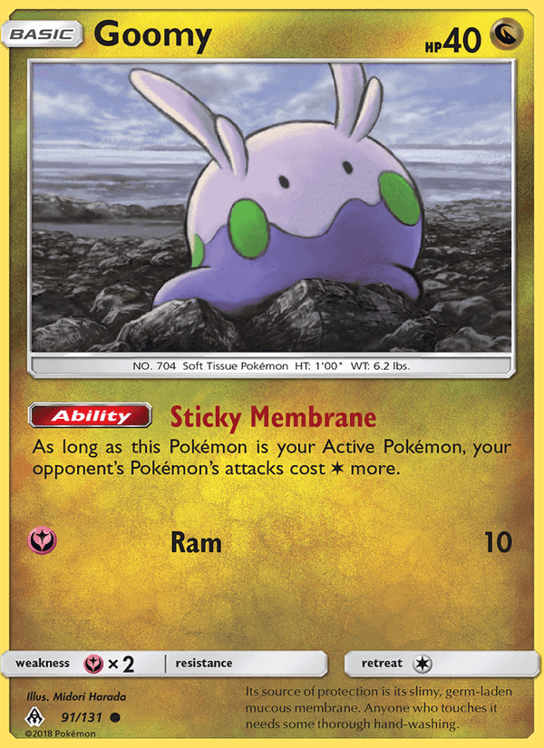 Goomy, card 91 from Forbidden Light