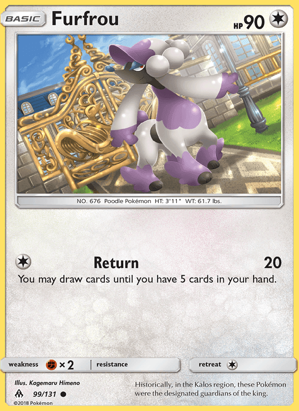 Furfrou, card 99 from Forbidden Light