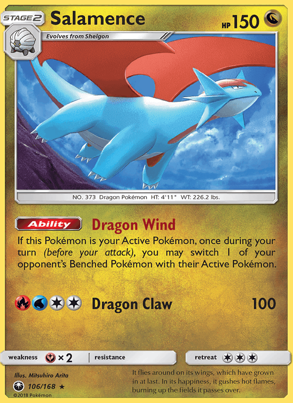 Salamence, card 106 from Celestial Storm
