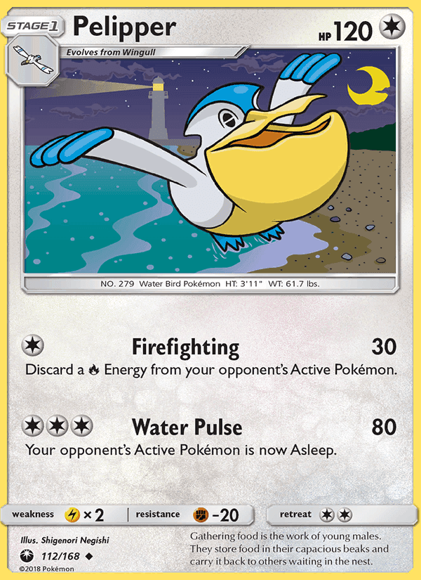 Pelipper, card 112 from Celestial Storm