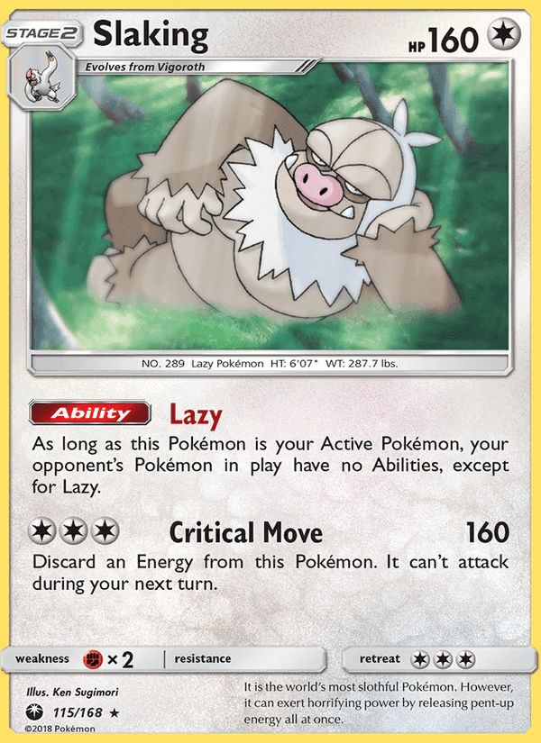 Slaking, card 115 from Celestial Storm