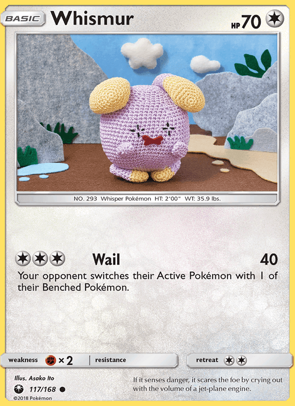 Whismur, card 117 from Celestial Storm