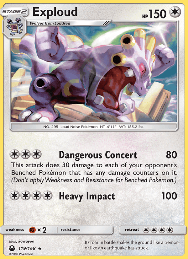 Exploud, card 119 from Celestial Storm