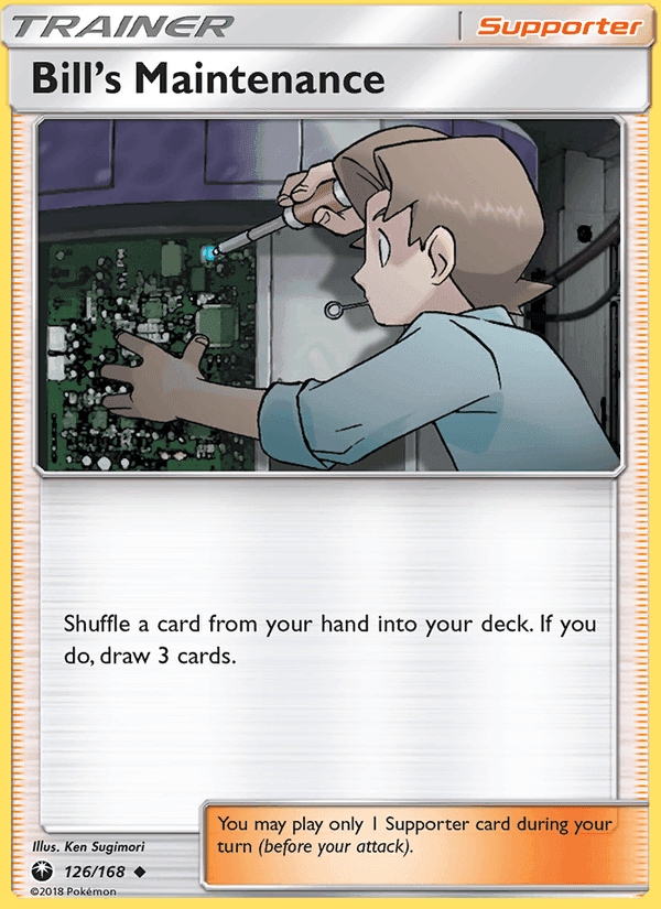 Bill’s Maintenance, card 126 from Celestial Storm