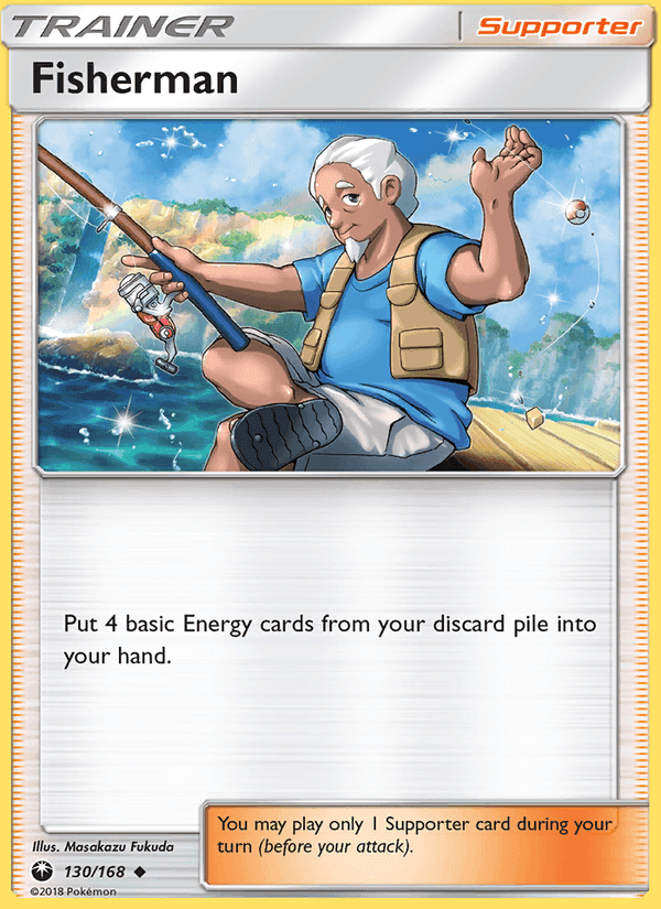 Fisherman, card 130 from Celestial Storm