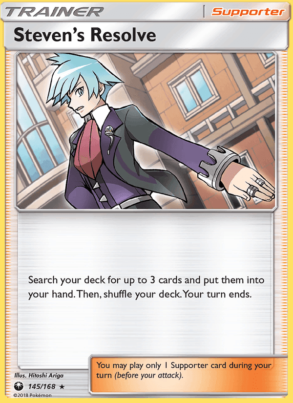 Steven’s Resolve, card 145 from Celestial Storm