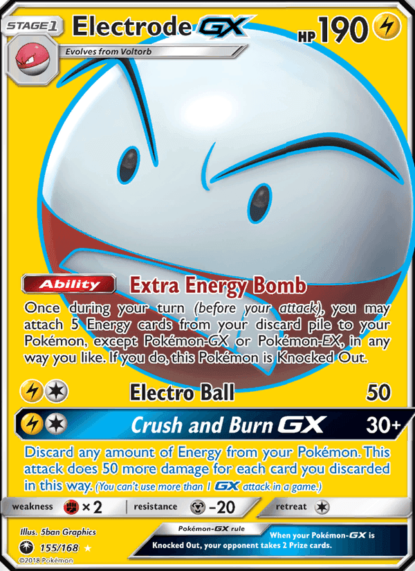 Electrode GX, card 155 from Celestial Storm