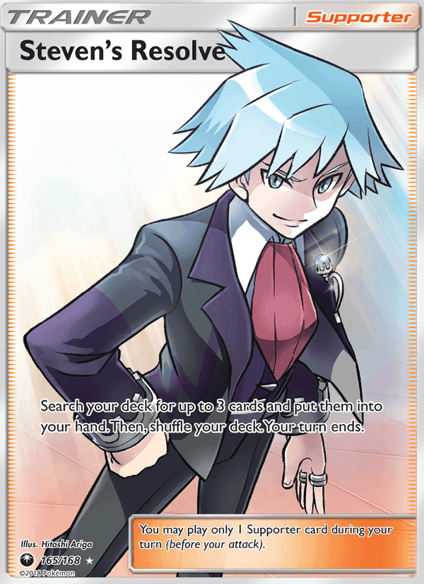 Steven’s Resolve, card 165 from Celestial Storm