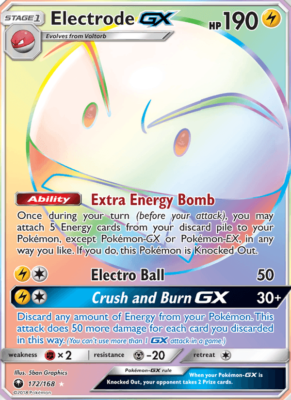 Electrode GX, card 172 from Celestial Storm