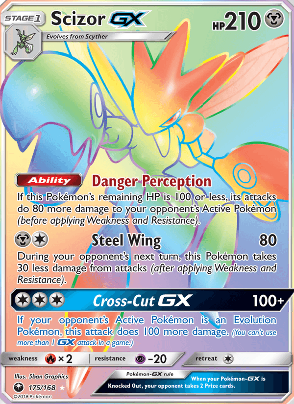 Scizor GX, card 175 from Celestial Storm