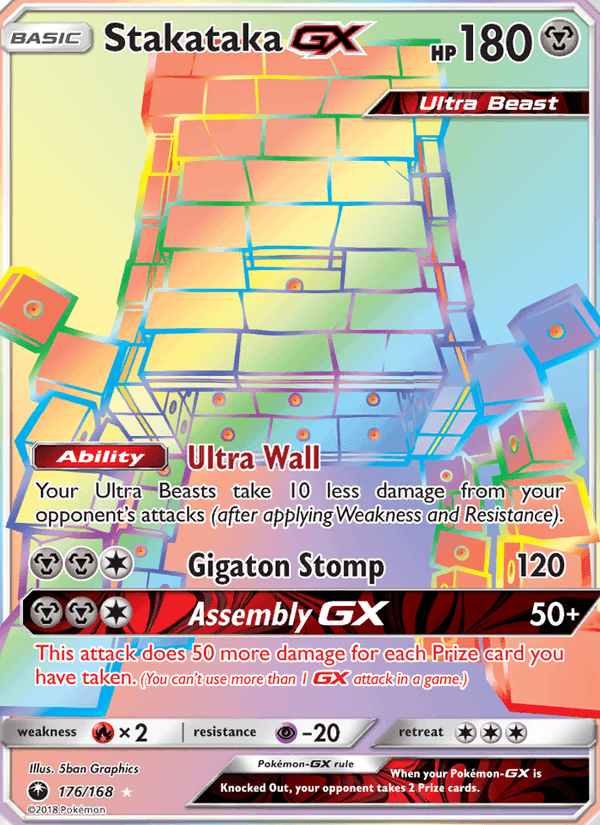 Stakataka GX, card 176 from Celestial Storm