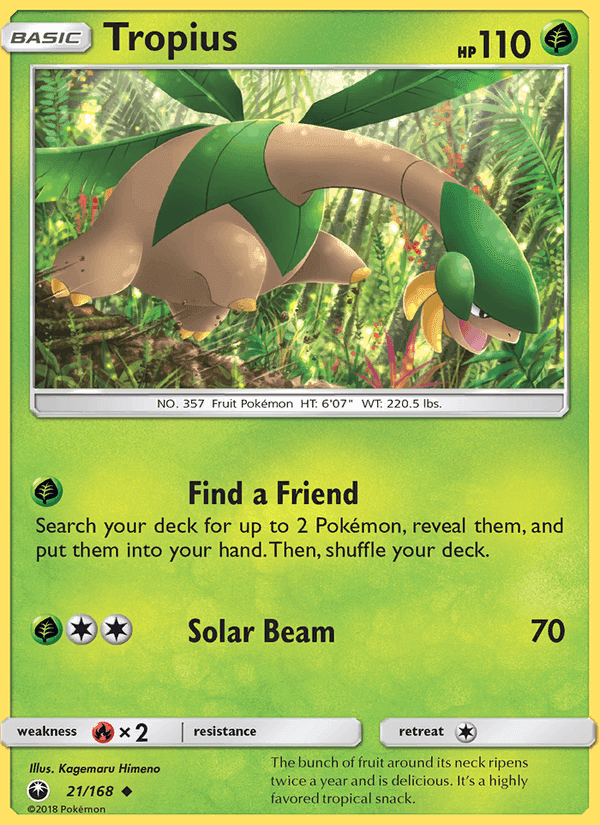 裂空のカリスマ の 21 番、Tropius