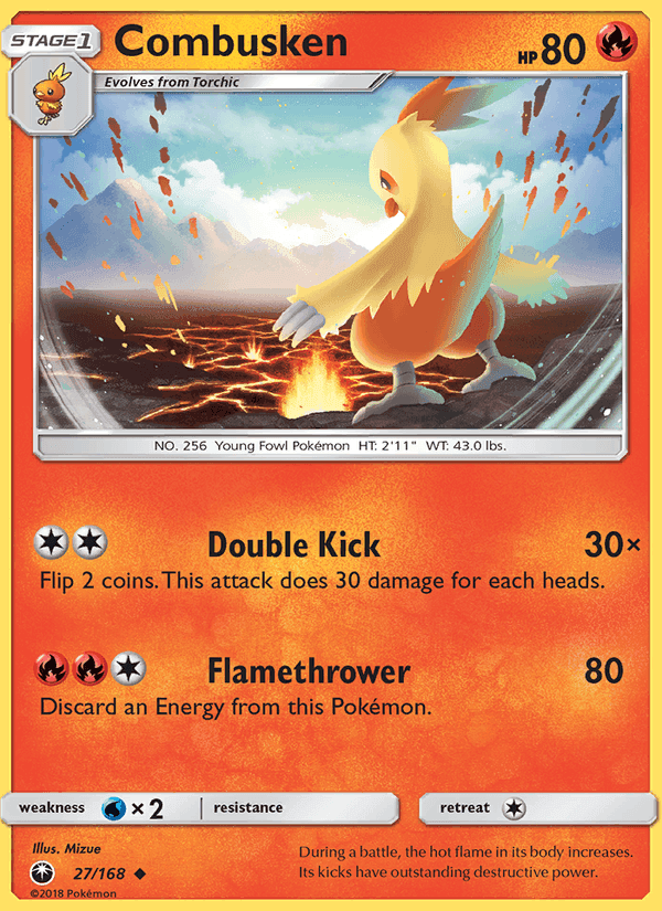 裂空のカリスマ の 27 番、Combusken