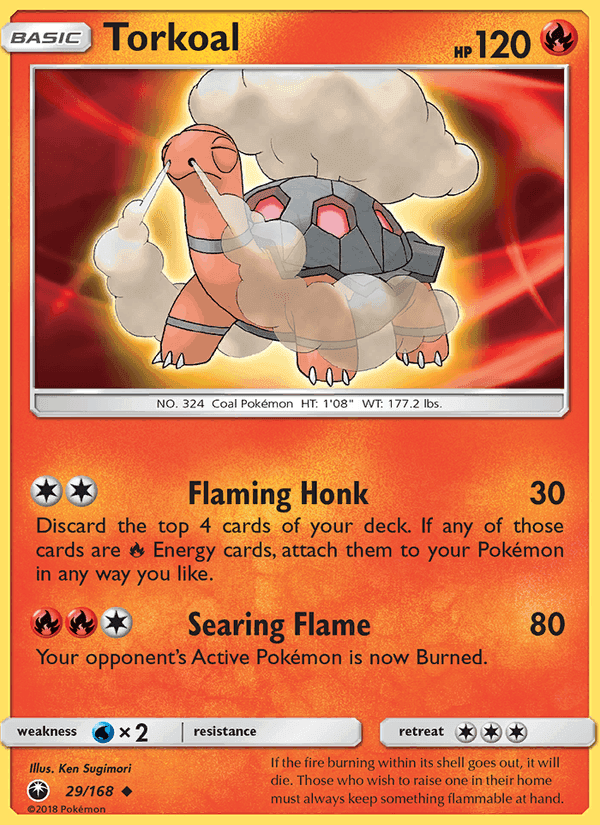 Torkoal, card 29 from Celestial Storm