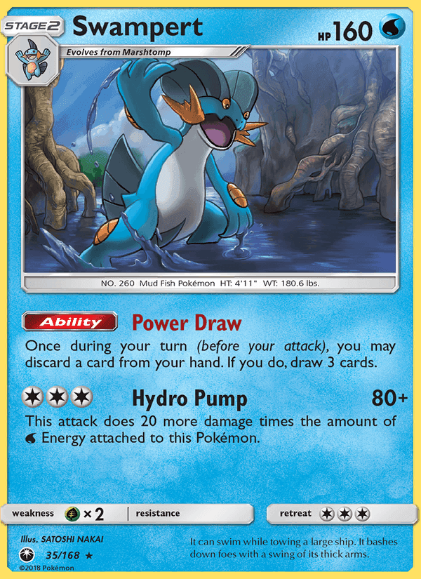 Swampert, card 35 from Celestial Storm