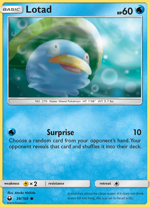 Lotad, card 36 from Celestial Storm