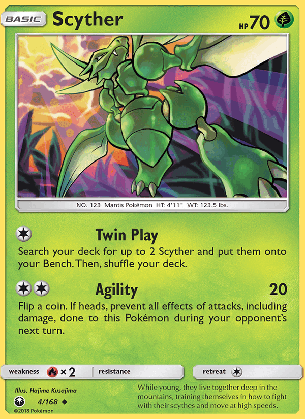 裂空のカリスマ の 4 番、Scyther