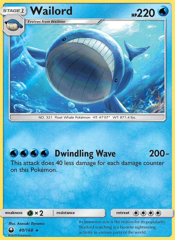 裂空のカリスマ の 40 番、Wailord