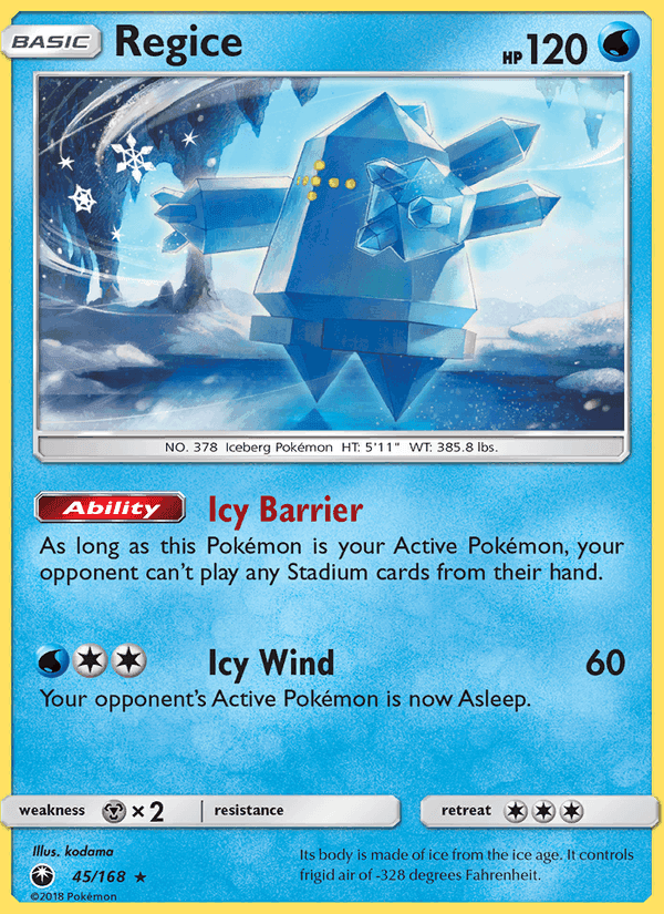 裂空のカリスマ の 45 番、Regice