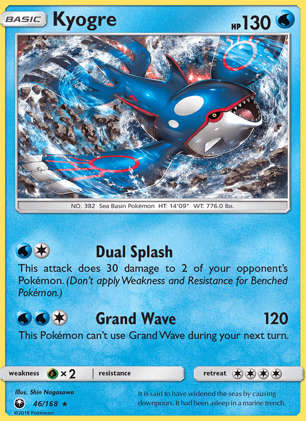 Kyogre, card 46 from Celestial Storm