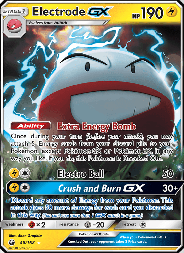 Electrode GX, card 48 from Celestial Storm