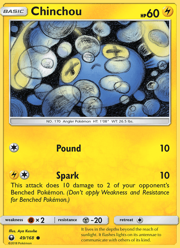 Chinchou, card 49 from Celestial Storm