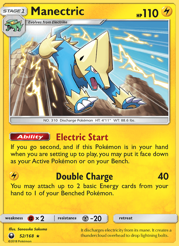 Manectric, carta 52 di Celestial Storm